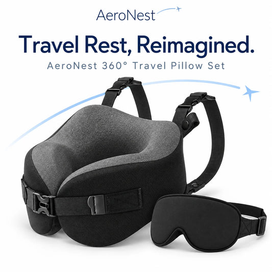 360° Travel Neck Pillow Set